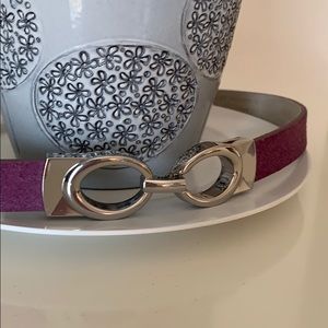 Lavender suede belt White House black market Small